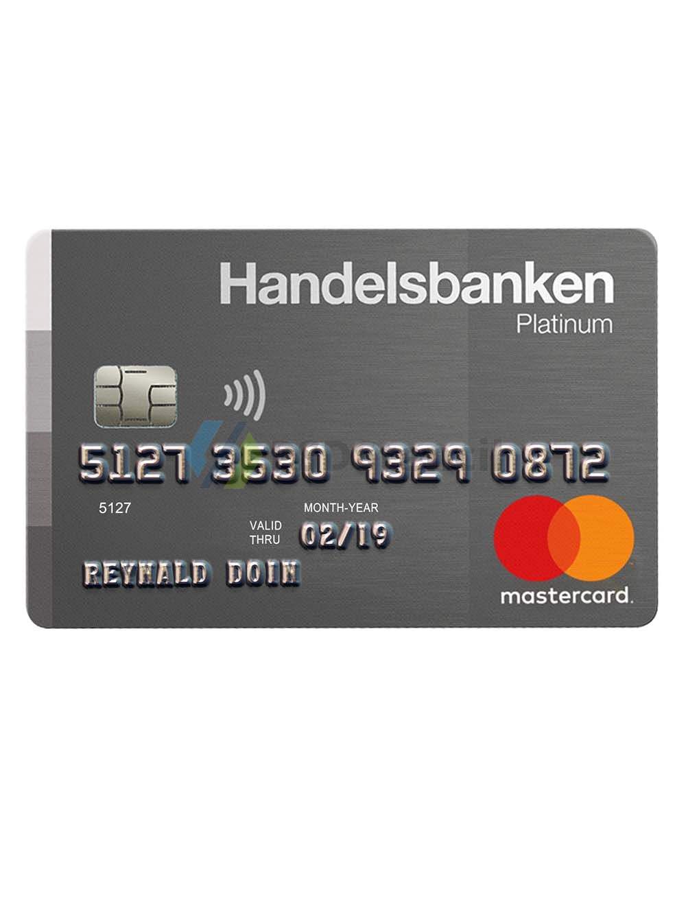 Handelsbanken Mastercard Platinum Card瑞典商业银行万事达铂金卡PS/PSD模板